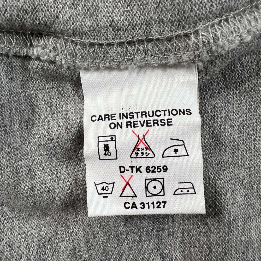 DKNY Polo Shirt Men's XL Grey Short Sleeve Tipped Collar Logo USA VTG NWT - Picture 8 of 12